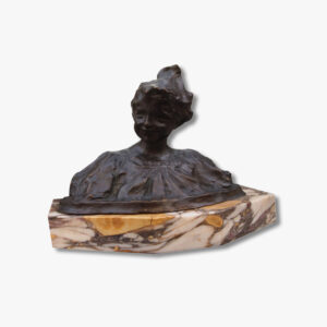 bronze-buste-de-jeube-femme-par-vladimir-perelman