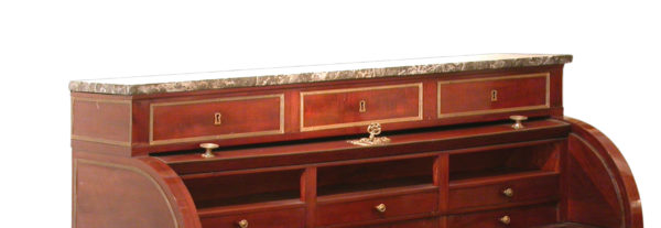 A mahogany cylinder desk, Directoire period