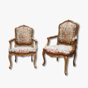 Louis XV style armchair, 19th century