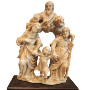 Sainte famille en albâtre, XVIème