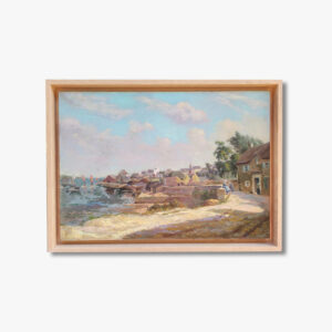 huile-sur-toile-marine-bretone-en-bord-de-mer-par-charles-peyrard