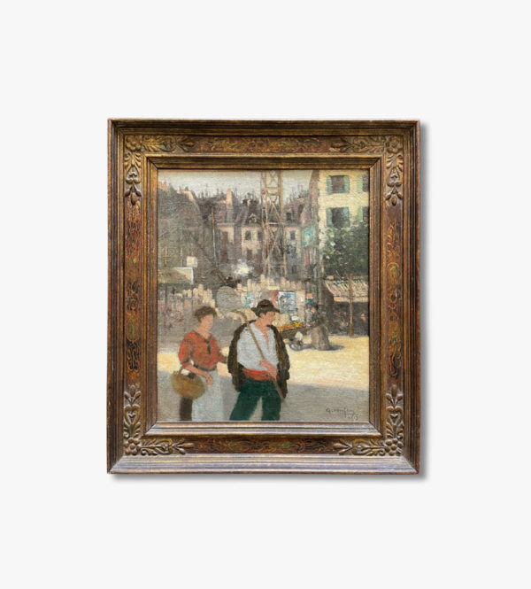 huile-sur-toile-la-promenade-dans-paris-1913