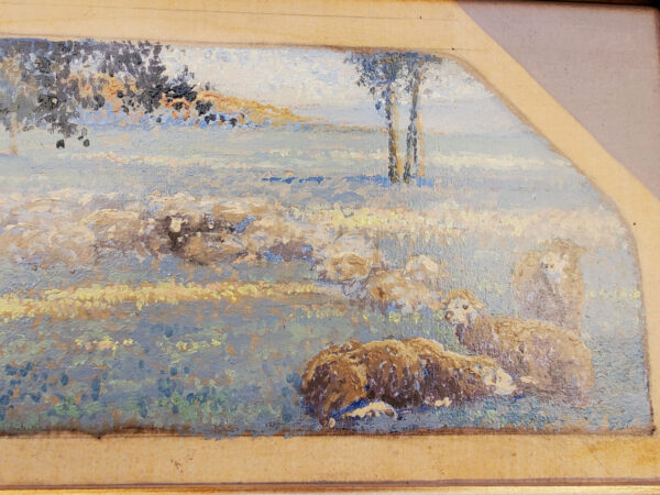 huile-sur-panneau-etudes-pointillistes-gardienne-de-mouton-2