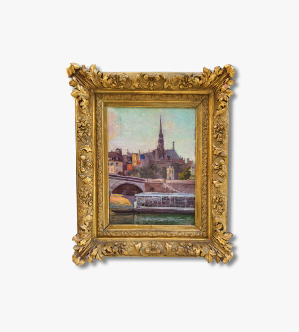 huile-sur-toile-paris-la-sainte-chapelle-date-1903
