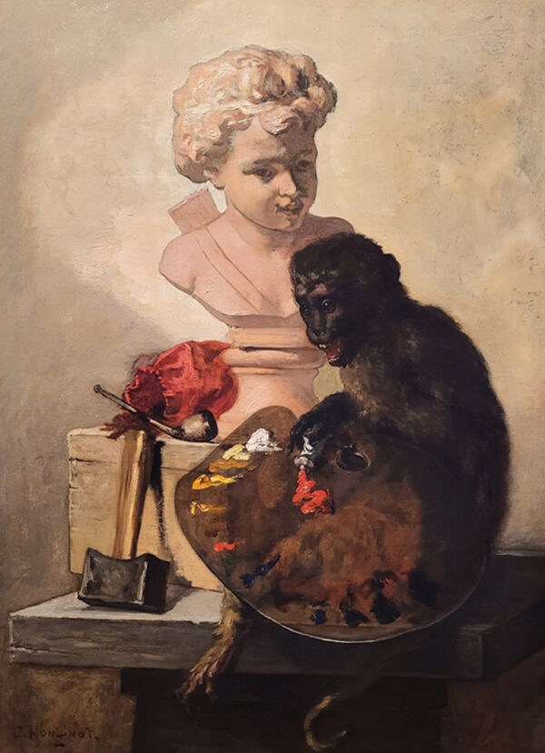 oil-on-oil-monkey-painter-by-charles-monginot-1