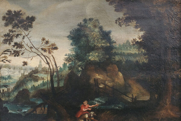 oil-on-oil-landscape-with-character-and-his-dog-17-eme-1