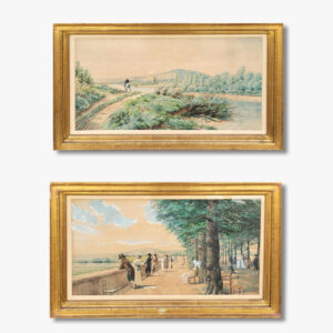pair-of-watercolors-landscape-and-park-by-emile-flick