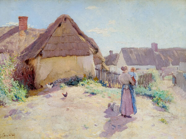 oil-on-farm-and-her-child's-farm-by-rene-chretien-1