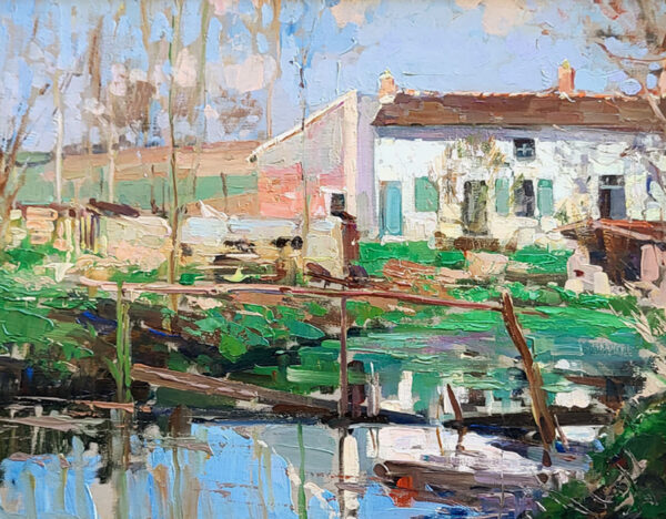 oil-on-panel-house-on-the-edge-of-a-lake-by-paul-emile-lecomte-1