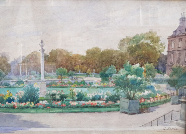 aquarellle-vue-du-jardin-du-luuxembourg-par-gabriel-leopold-perrin-1