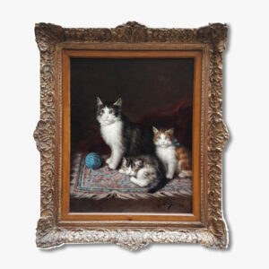 oil-on-oil-cats-by-jules-gustave-leroy