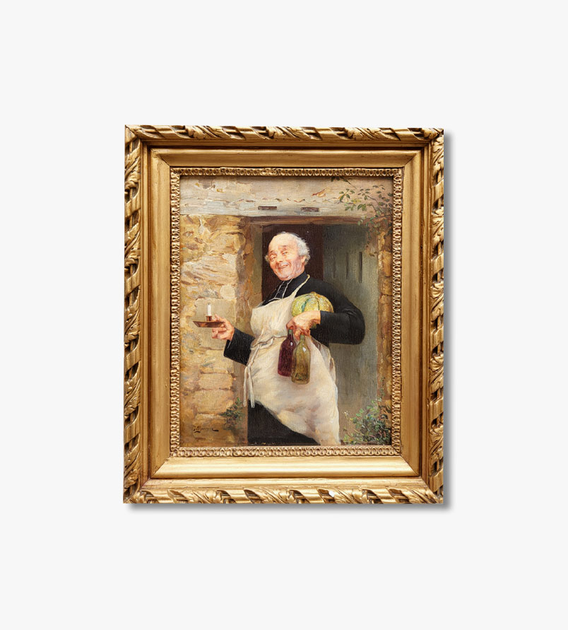 huile-sur-bois-cure-de-campagne-par-jules-marcoux