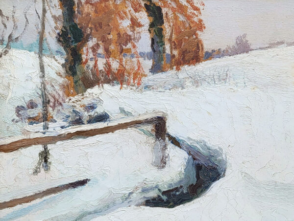 huile-sur-carton-paysage-de-neige-par-alfred-swiekowski-3