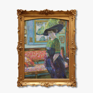 huile-sur-toile-portrait-d-une-elegante-par-augustin-carerra