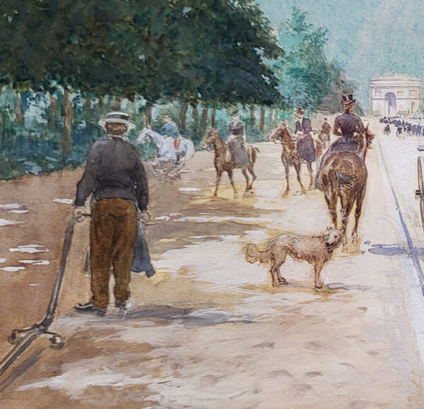 une-aquarelle-promenade-sur-les-champs-elyséés-a-la-belle-epoque-par-georges-stein-2