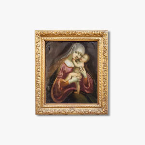 huile-sur-cuivre-vierge-a-l-enfant-17-eme