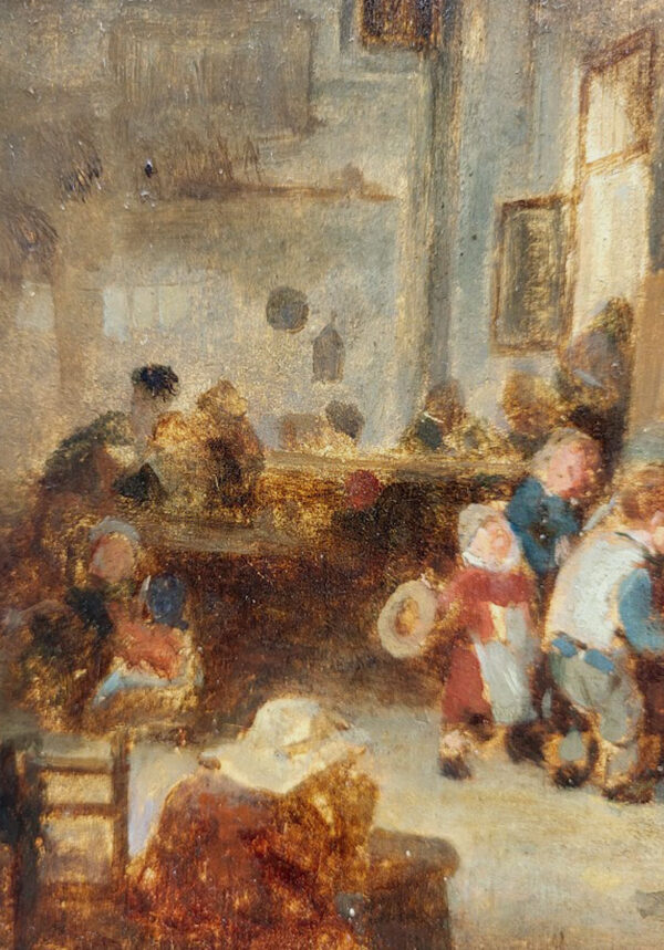 huile-sur-panneau-le-maitre-d-ecole-d-apres-adriaen-van-ostade-3