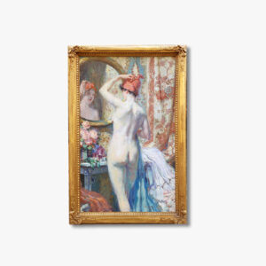 huile-sur-toile-nu-au-miroir-par-antoine-daens