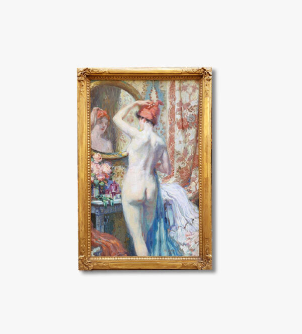 huile-sur-toile-nu-au-miroir-par-antoine-daens