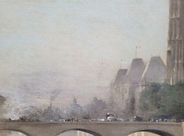 huile-sur-toile-notre-dame-les-quais-de-tournelle-par-alfred-smith-5