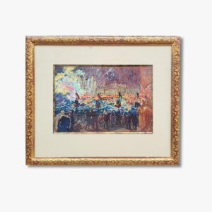 gouache-le-14-juillet-a-marseille-par-marius-barret