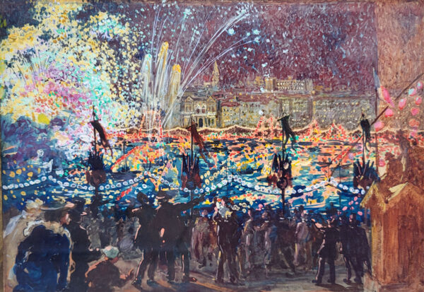 gouache-le-14-juillet-a-marseille-par-marius-barret-1