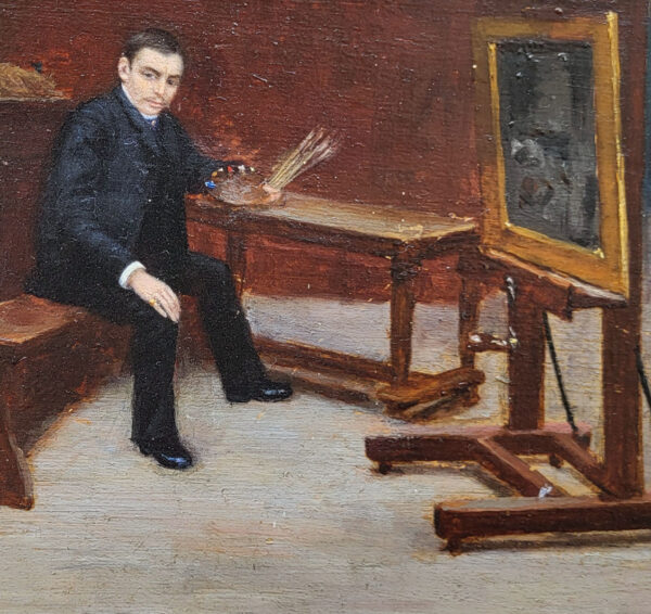 huile-sur-panneau-le-peintre-par-guiseppe-zanazio-2