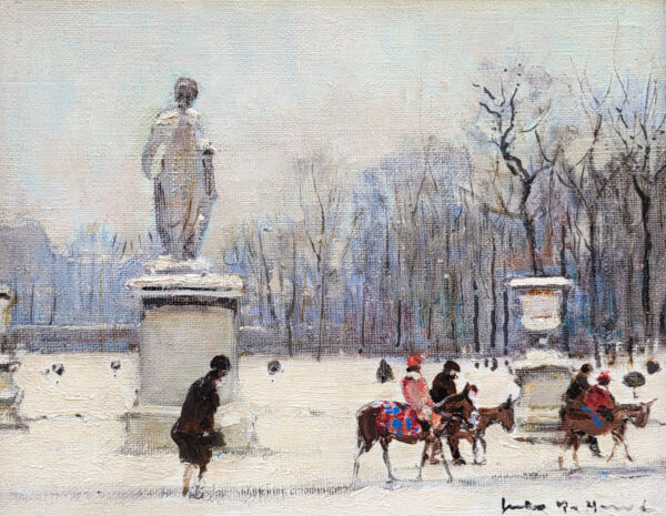 huile-sur-toile-hiver-au-jardin-du-luxembourg-par-jules-rene-herve-1