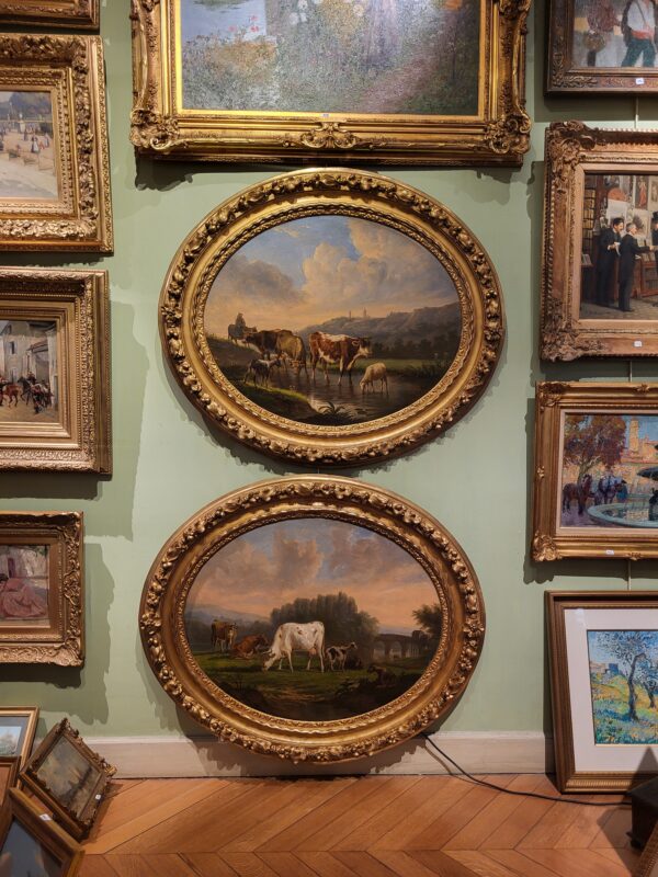 huile-sur-toile-scene-champetre avec-vaches-et-moutons-par-victor-emile-cartier-7
