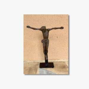 christ-en-croix-sur-ame-de-bois-15-eme
