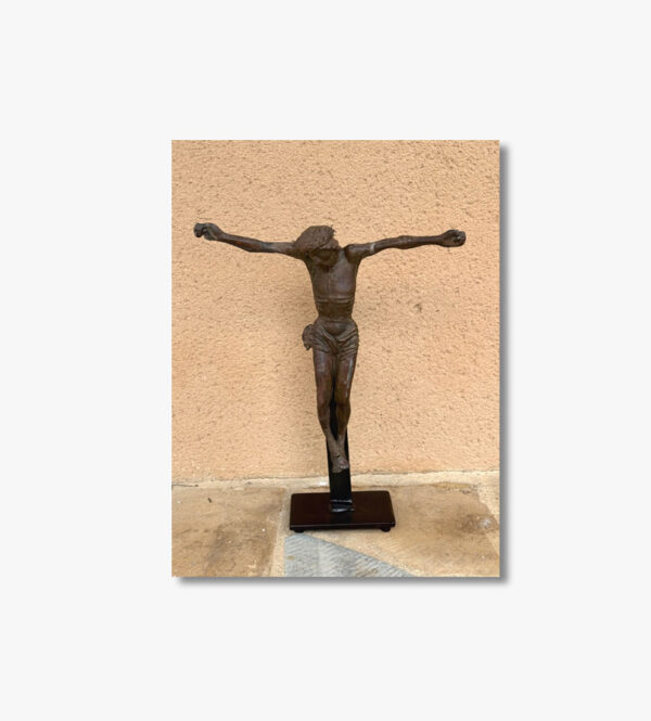 christ-en-croix-sur-ame-de-bois-15-eme