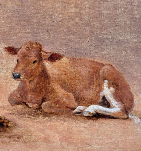 huile-sur-carton-etudes-vaches-etveaux-19-eme-4