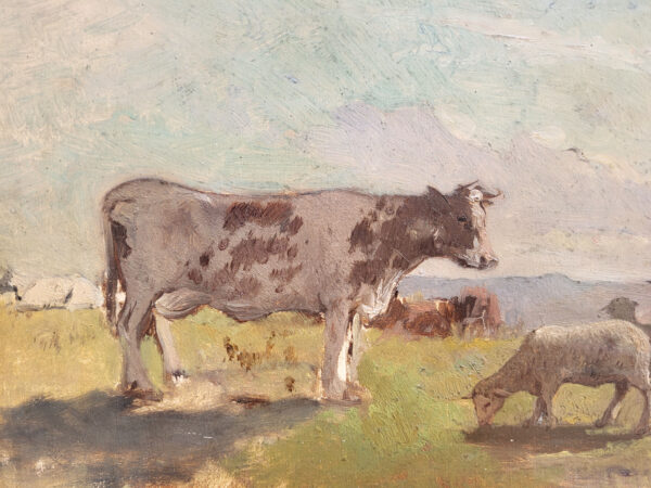 huile-sur-carton-vaches-et-moutons-par-edmond-petitjean-2