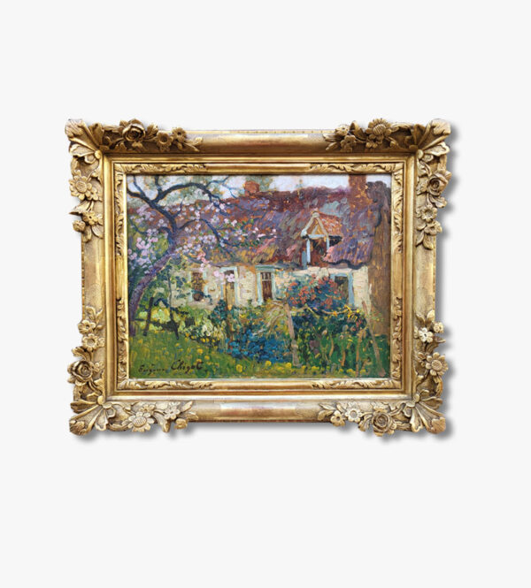huile-sur-panneau-jardin-au-printemps-par-eugene-chigot