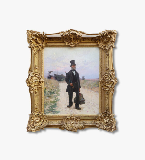 huile-sur-toile-le-colporteur-par-gaston-darien
