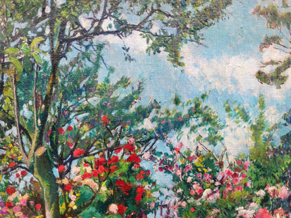 huile-sur-toile-jardin-fleuri-par-joseph-bernard-artigue-6