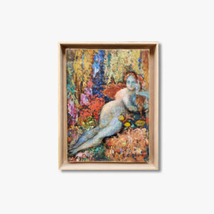 huile-sur-toile-muse-marine-par-emile-brunet