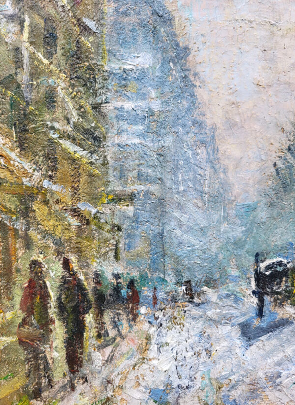 huile-sur-toile-paris-sous-la-neige-par-eugene-montezin-3