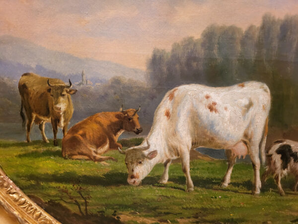 huile-sur-toile-scene-champetre avec-vaches-et-moutons-par-victor-emile-cartier-5