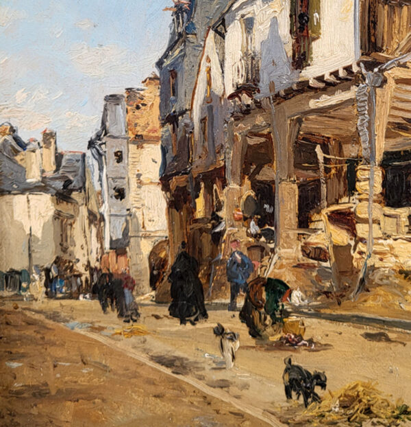 huile-sur-toile-village-francais-par-emile-laborne-3
