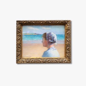un-pastel-jeune-bretonne-en-bord-de-mer-par-louis-muraton
