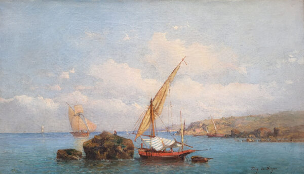 une-huile-sur-toile-marine-les-cotes-portuguaises-par-tony-de-bergue-1