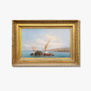 une-huile-sur-toile-marine-les-cotes-portuguaises-par-tony-de-bergue