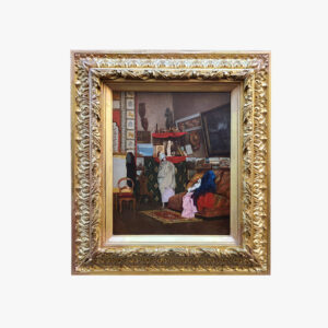 huile-sur-toile-atelier-d-artiste-19-eme