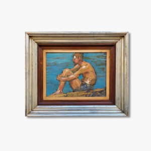 huile-sur-toile-le-baigneur-par-claudio-castelucho-y-diana