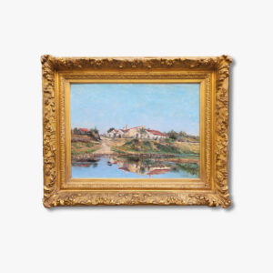 huile-sur-toile-bord-de-seine-par-alfred-gross