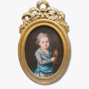 huile-sur-toile-enfant-a-la-grappe-de-raisin-18-eme