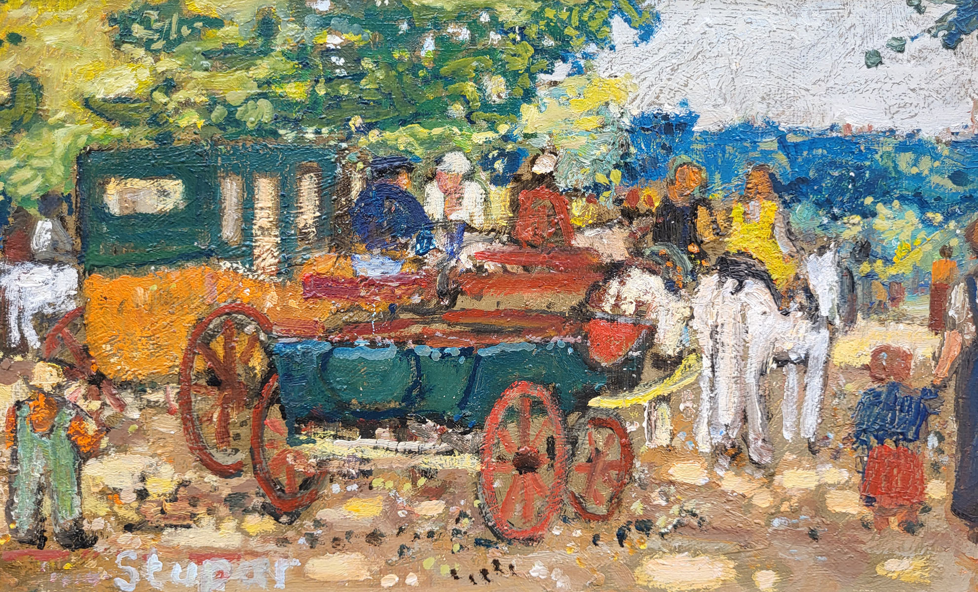 huile-sur-toile-le-parc-monceau-par-marko-stupar-1