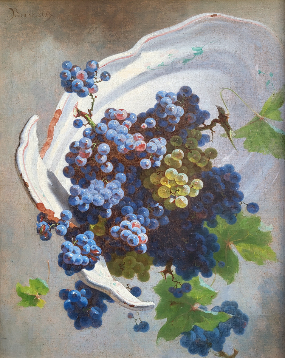 huile-sur-toile-nature-morte-aux-raisins-par-nestor-bavoux-1