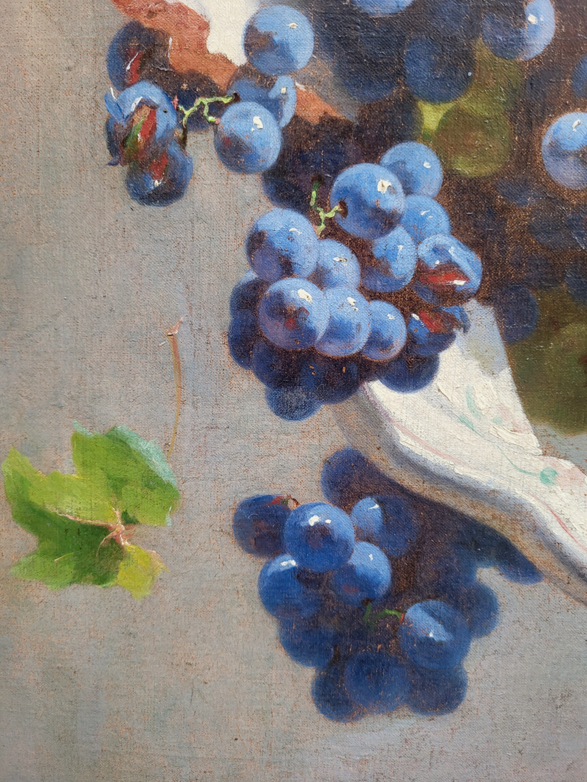 huile-sur-toile-nature-morte-aux-raisins-par-nestor-bavoux-3